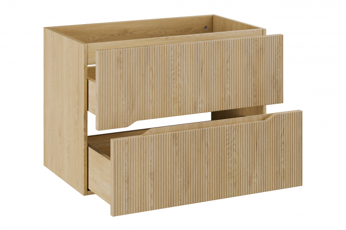 Dulap sub lavoar baie 80cm Nordic Cremona, Stejar Cremona cu 2 sertare COMAD [3]