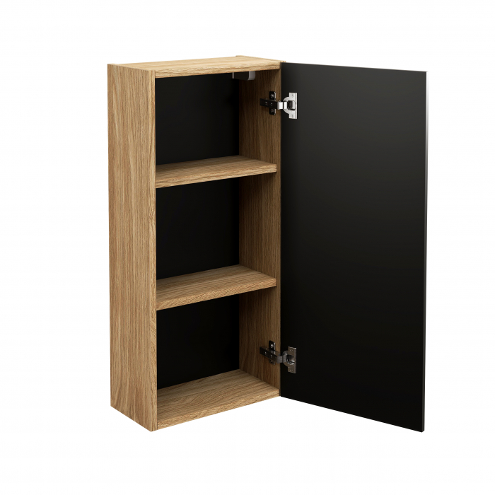 Dulap suspendat baie 35 cm Luxor Black 1 usa 83-35-1D COMAD [3]
