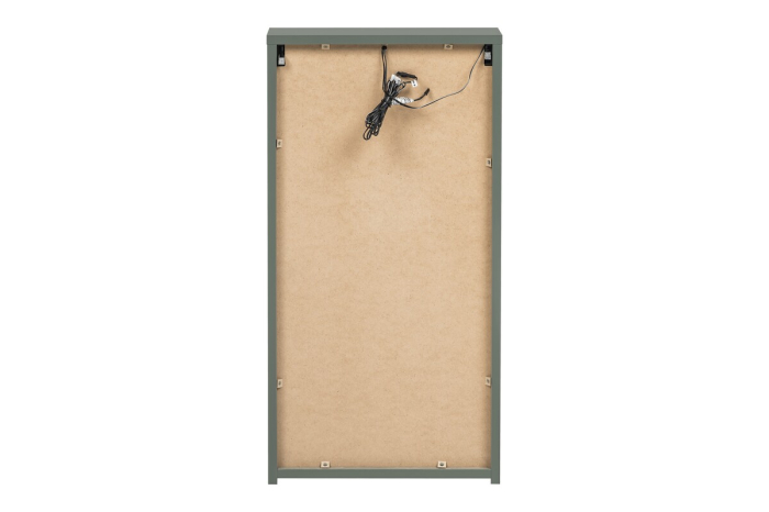 Dulap suspendat pentru baie Sombra Green, lățime 40 cm, PAL Melaminat Verde Stuf, Iluminare LED, 1 Ușă, Închidere Silențioasă - COMAD, cod SOMBRA GREEN 83-40-1D [4]