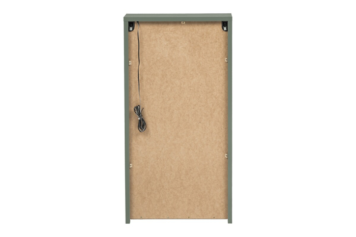 Dulap suspendat pentru baie Sombra Green, lățime 40 cm, Sticlă Riflată, Iluminare LED, 1 Ușă, Închidere Silențioasă - COMAD, cod SOMBRA GREEN 83-40-1DG [4]