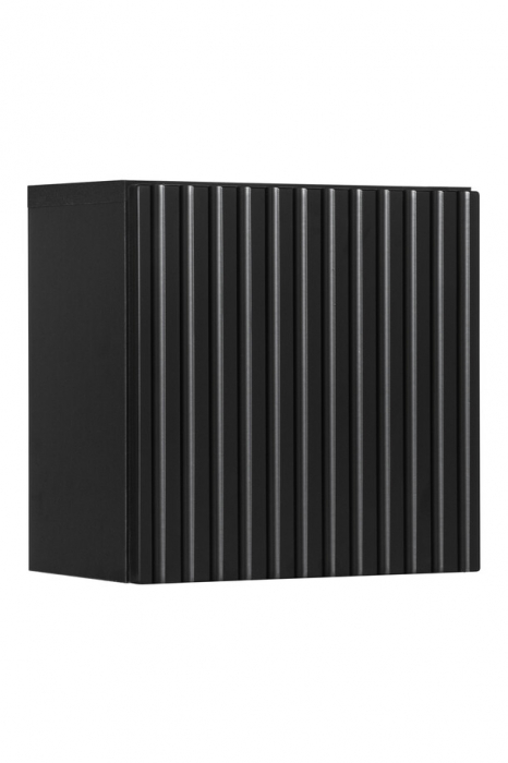 Dulap suspendat baie 30x30 cm negru mat, 1 usa, Qubik Nova Black COMAD [1]