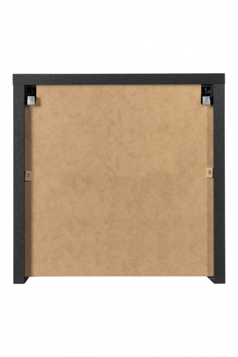 Dulap suspendat baie 30x30 cm negru mat, 1 usa, Qubik Nova Black COMAD [5]