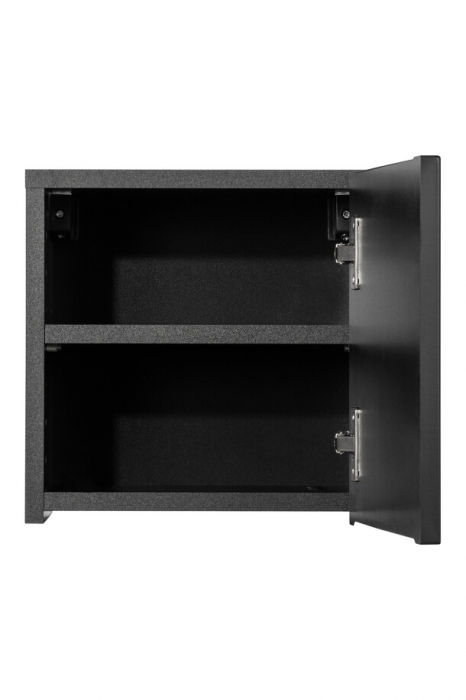 Dulap suspendat baie 30x30 cm negru mat, 1 usa, Qubik Nova Black COMAD [4]