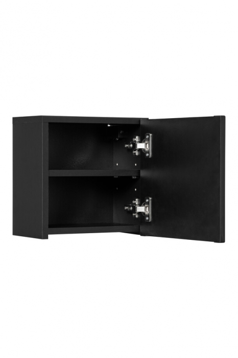 Dulap suspendat baie 30x30 cm negru mat, 1 usa, Qubik Nova Black COMAD [6]