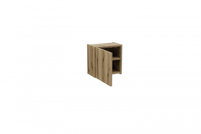 Dulap Suspendat baie 30 x 30 x 18.9 cm Qubik, 1 usa, finisaj stejar Nova Comad [2]