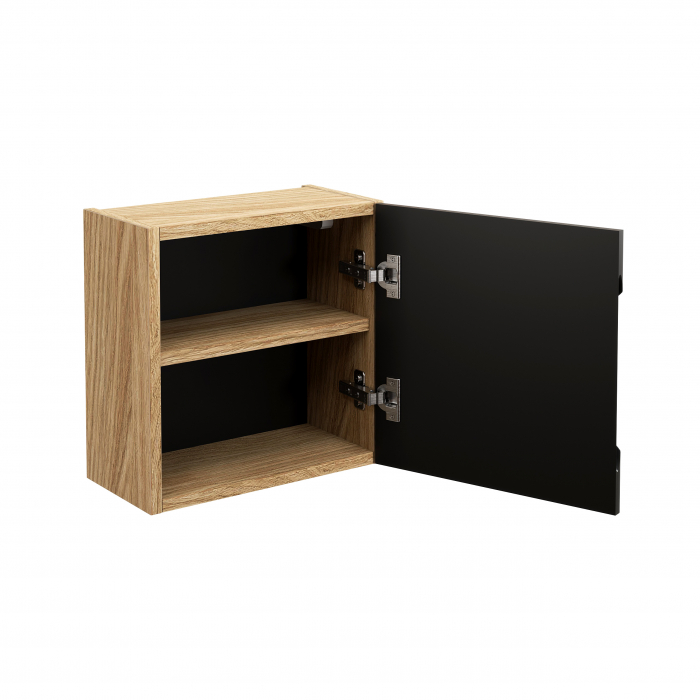 Dulap suspendat baie 35x35 cm LUXOR BLACK 1 usa Qubik 83-35-1DQ COMAD [3]