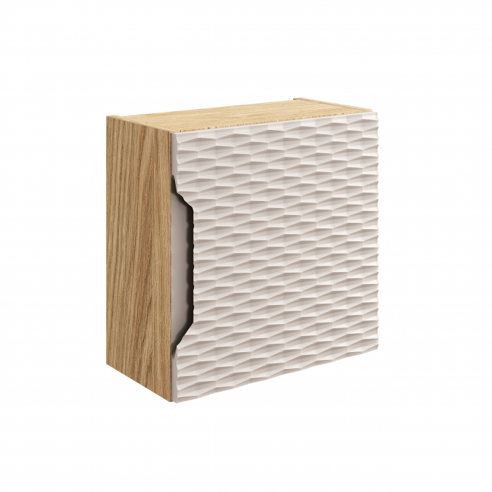 Dulap Suspendat baie 35 x 35 x 19 cm Ocean Beige 1 usa Qubik 83-35-1DQ Comad [1]