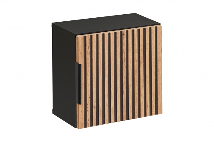 Dulapior baie suspendat, 35x35 cm, stejar cu insertii negre, Xilo, COMAD [4]