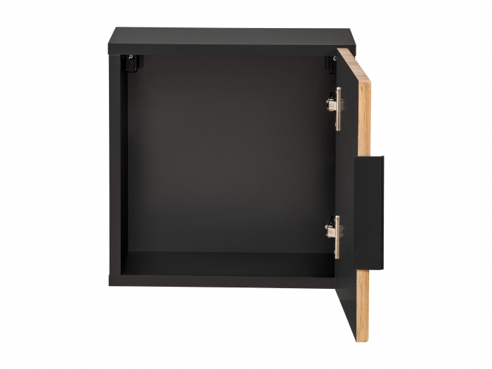 Dulapior baie suspendat, 35x35 cm, stejar cu insertii negre, Xilo, COMAD [2]