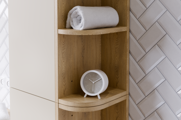 Etajera 15cm, Dimensiune 25cm x 15cm x 80cm, Stejar Cremona, PAL Melaminat, COMAD [5]