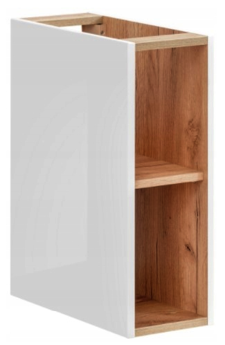 Extensie masca lavoar baie Capri Cosmos Negru mat cu stejar auriu / Stejar integral / Alb cu stejar, MDF, COMAD [9]
