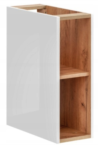 Extensie masca lavoar baie Capri Cosmos Negru mat cu stejar auriu / Stejar integral / Alb cu stejar, MDF, COMAD [10]