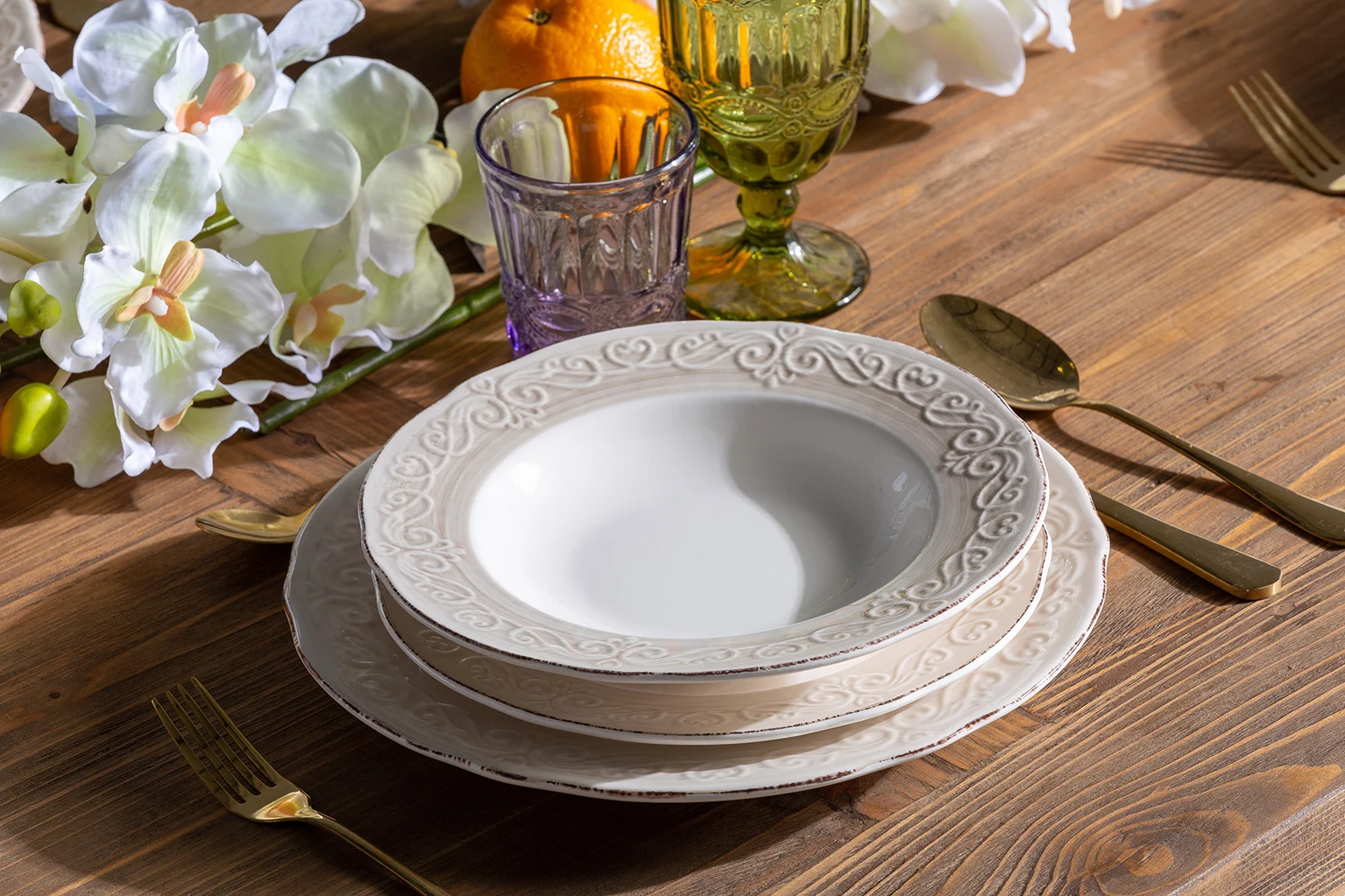 Farfurie Alka, Alba, 27x27x2 cm - VicalHome 29683 [20]
