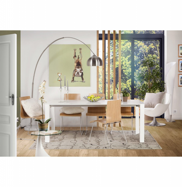 Farfurie de design decorativa FLAME Argintie / Accesoriu modern [7]