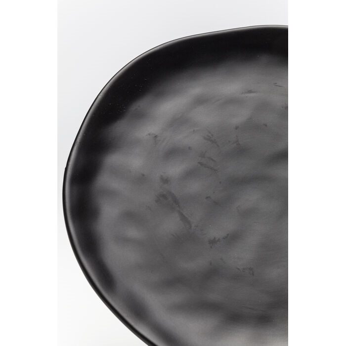 Farfurie Organic 26x2x26 cm, Gresie Ceramică Negru - Kare Design [2]