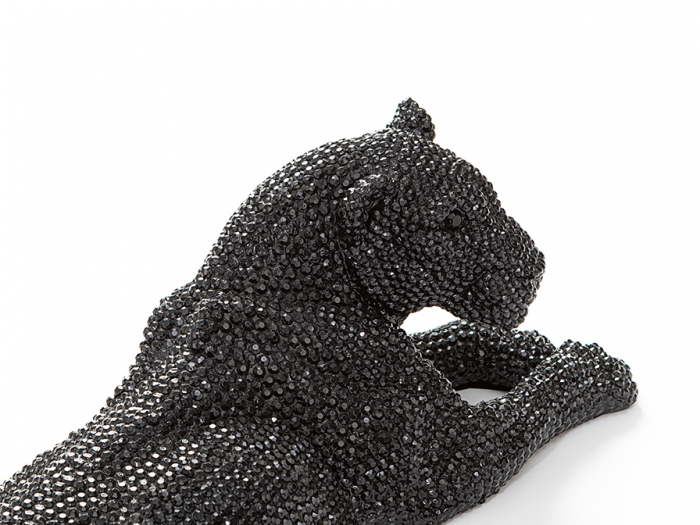Figurina decorativa 3D leoaica Leona Small 64x22 cm, finisaj aspect diamante, 946438 - Schuller [9]