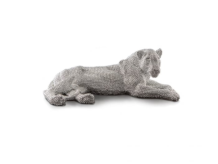 Figurina decorativa 3D leoaica Leona Small 64x22 cm, finisaj aspect diamante, 946438 - Schuller [2]