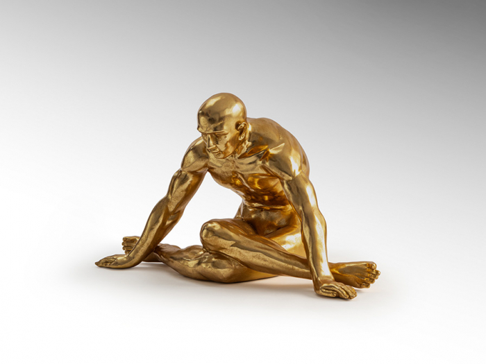 Figurina decorativa aurie Yoga 82x48 cm, 766920 - Schuller [2]