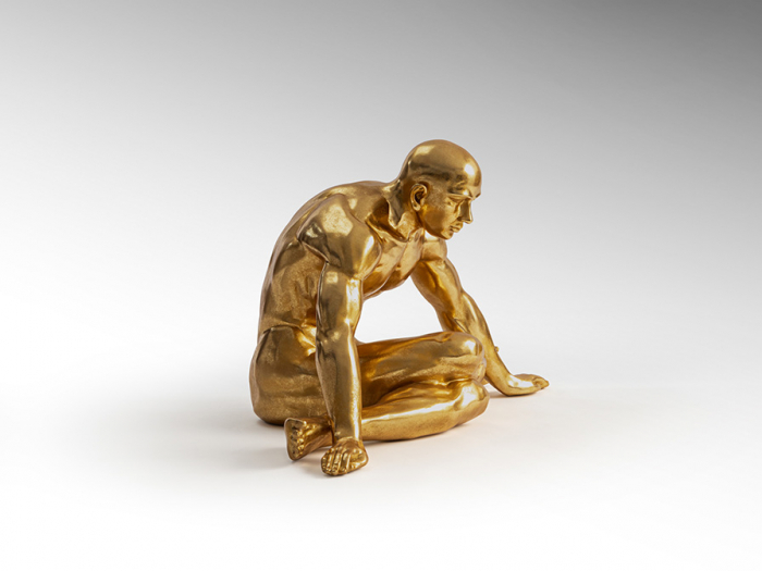 Figurina decorativa aurie Yoga 82x48 cm, 766920 - Schuller [4]