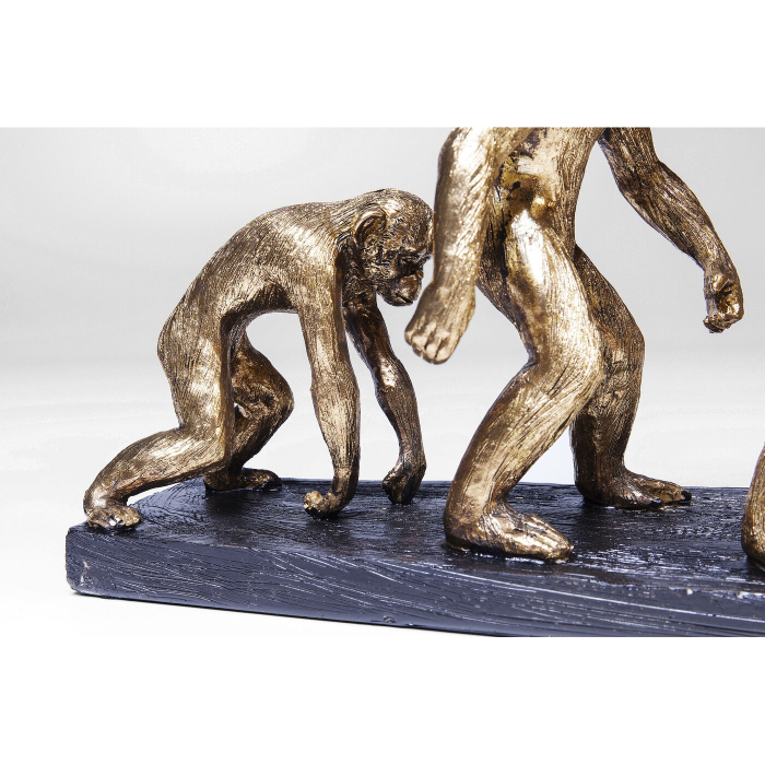 Figurină Decorativă Evolution 58x18,5x42,5 cm, Rășină Auriu-Negru - Kare Design [3]