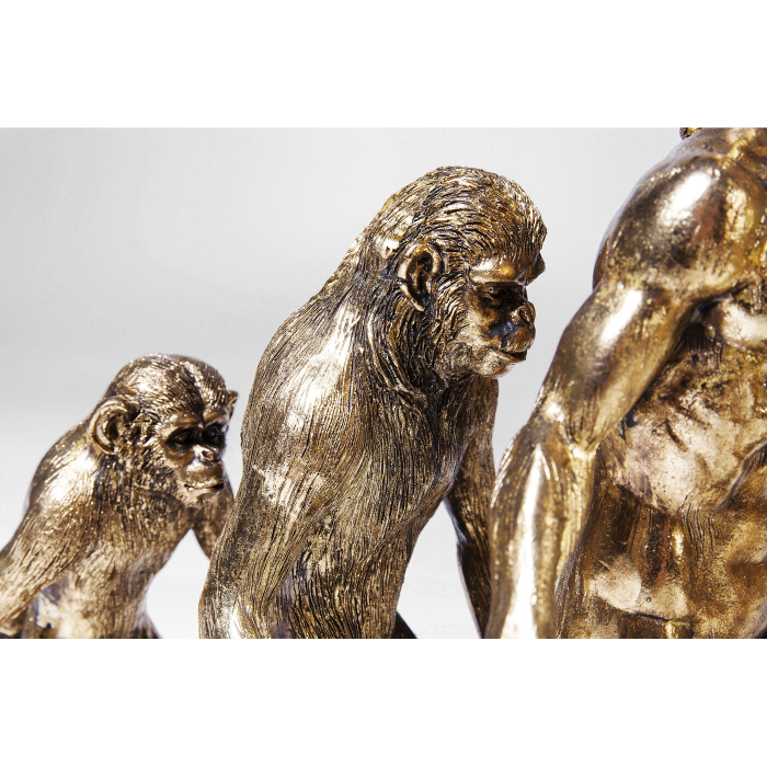 Figurină Decorativă Evolution 58x18,5x42,5 cm, Rășină Auriu-Negru - Kare Design [5]