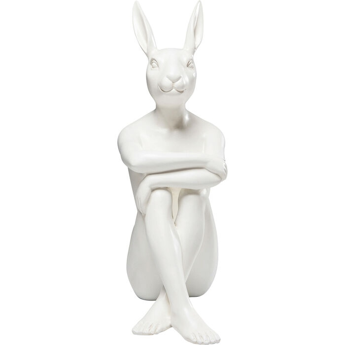 Figurină Decorativă Rabbit 26x15x39 cm, Rășină Albă - Kare Design [2]