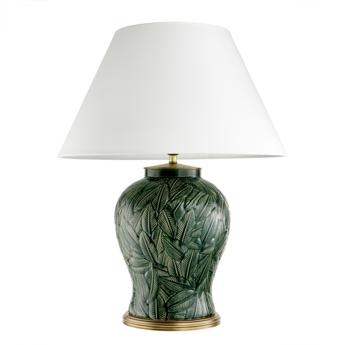   Lampă de masă Cyprus ceramică verde cu abajur inclus 110954 EICHHOLTZ [3]