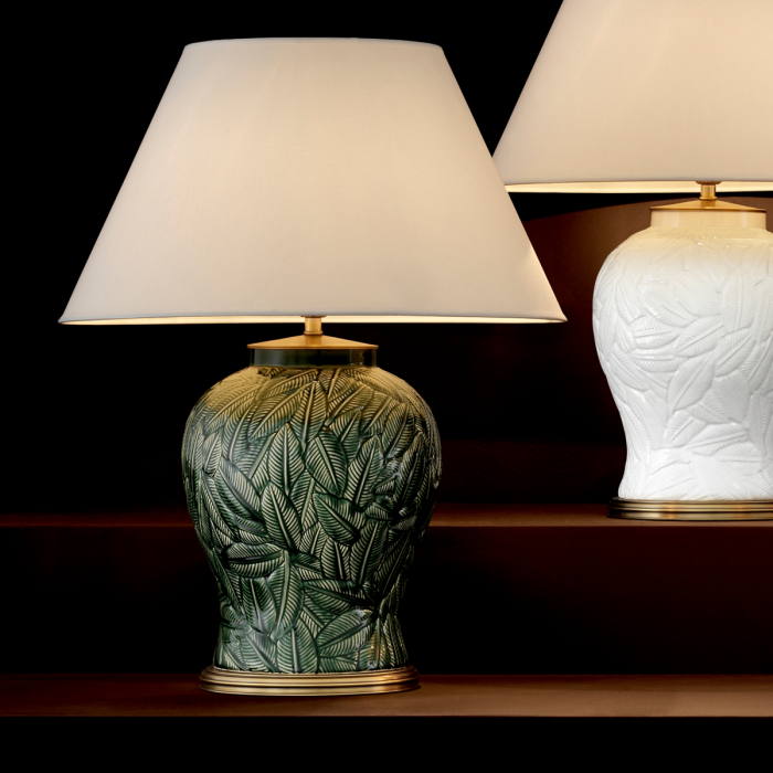   Lampă de masă Cyprus ceramică verde cu abajur inclus 110954 EICHHOLTZ [2]