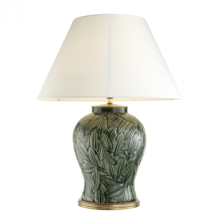   Lampă de masă Cyprus ceramică verde cu abajur inclus 110954 EICHHOLTZ [1]