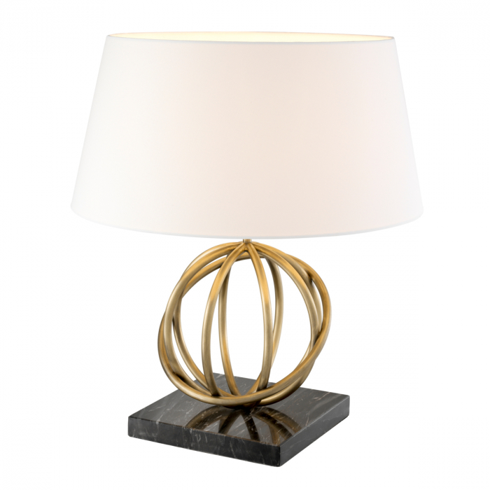   Lampă de masă Edition finisaj din alamă antică inclusiv abajur 113576 EICHHOLTZ [4]