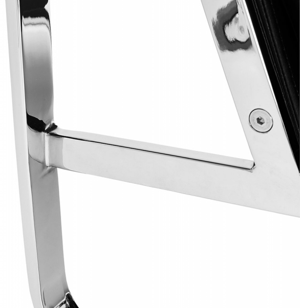 Fotoliu birou negru fix Alain tapitat piele ecologica, forma patrata, design modern premium, AC01560BL - Kokoon [15]