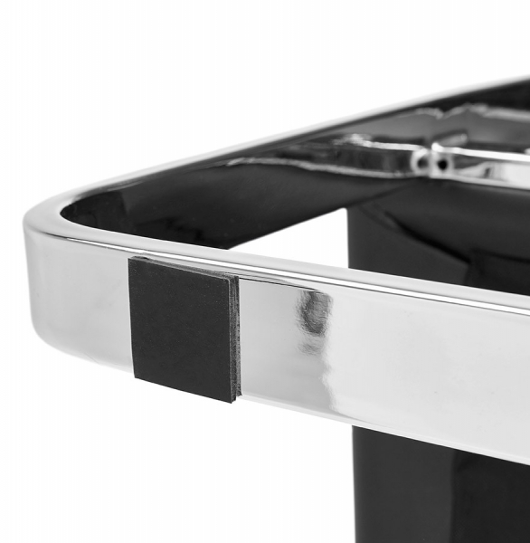 Fotoliu birou negru fix Alain tapitat piele ecologica, forma patrata, design modern premium, AC01560BL - Kokoon [16]