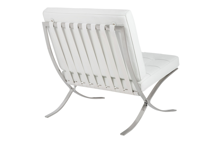 Fotoliu Barcelon Prestige Plus 75x75x83 cm, Oțel Alb - King Home [3]