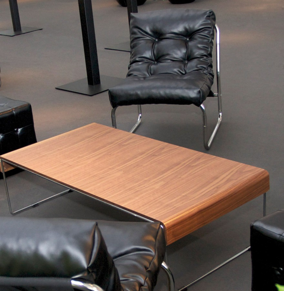 Fotoliu negru confortabil Boudoir fara brate, sezut perna pufoasa tapitata piele ecologica, design modern, AC00260BL - Kokoon [10]