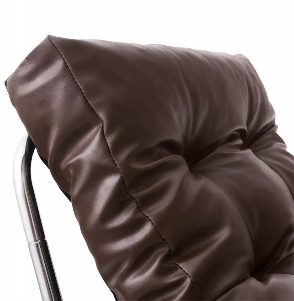 Fotoliu office maro Boudoir fara brate, sezut perna moale tapitata piele ecologica, design modern, AC00680BR - Kokoon [4]