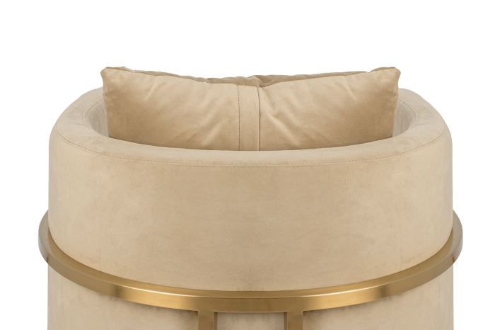 Fotoliu Chloe Velvet 62x45x77 cm, Khaki - King Home [5]