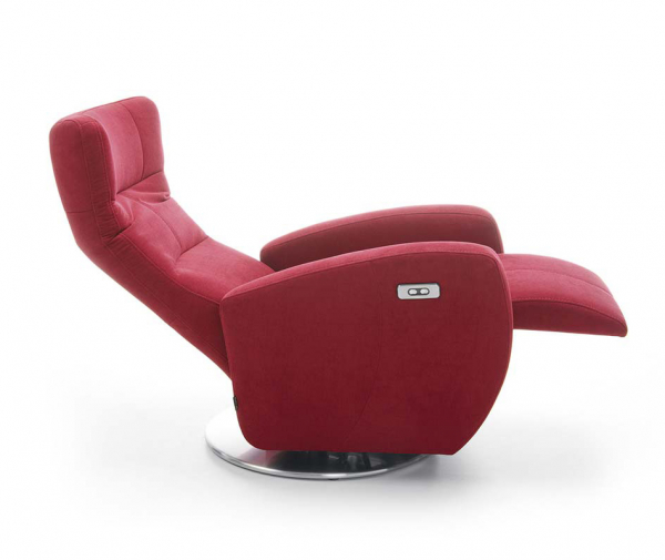 Fotoliu cu recliner manual/electric Inari, baza rotativa metalica, tapiterie personalizabila , INARI 1TV A1 - Gala Collezione [3]