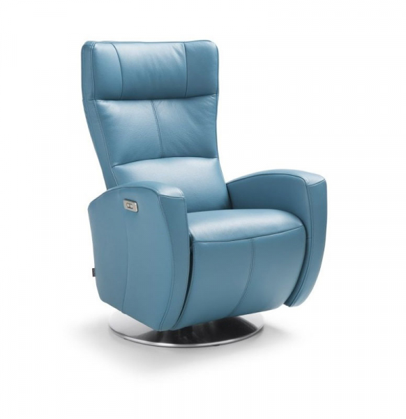 Fotoliu cu recliner manual/electric Inari, baza rotativa metalica, tapiterie personalizabila , INARI 1TV A1 - Gala Collezione [4]