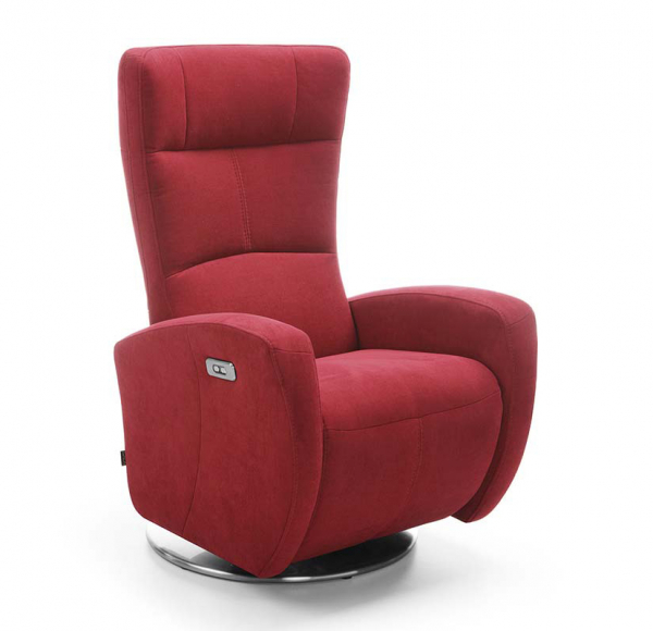 Fotoliu cu recliner manual/electric Inari, baza rotativa metalica, tapiterie personalizabila , INARI 1TV A1 - Gala Collezione [2]