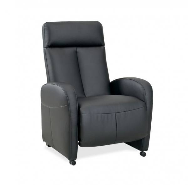 Fotoliu cu recliner manual Tom, rotile, tapiterie personalizabila , TOM A1 - Gala Collezione [6]