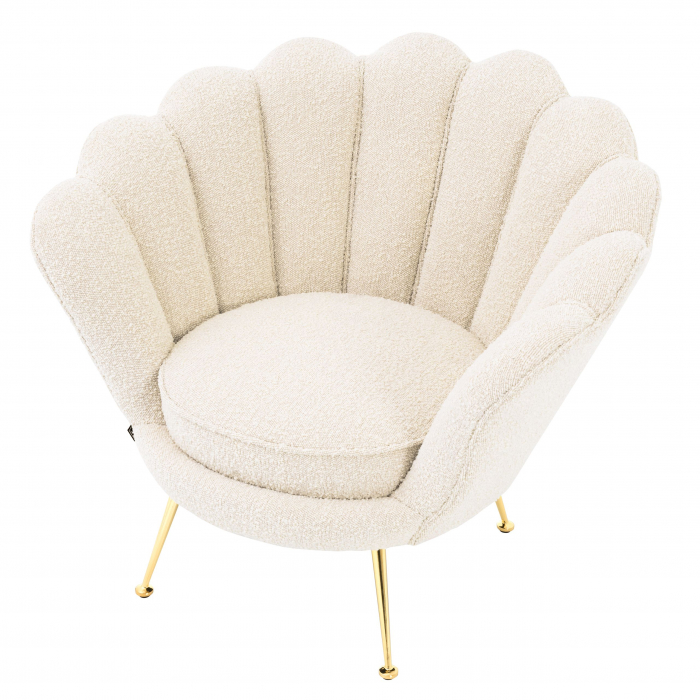   Scaun trapezium bouclé crem 113990 EICHHOLTZ [5]