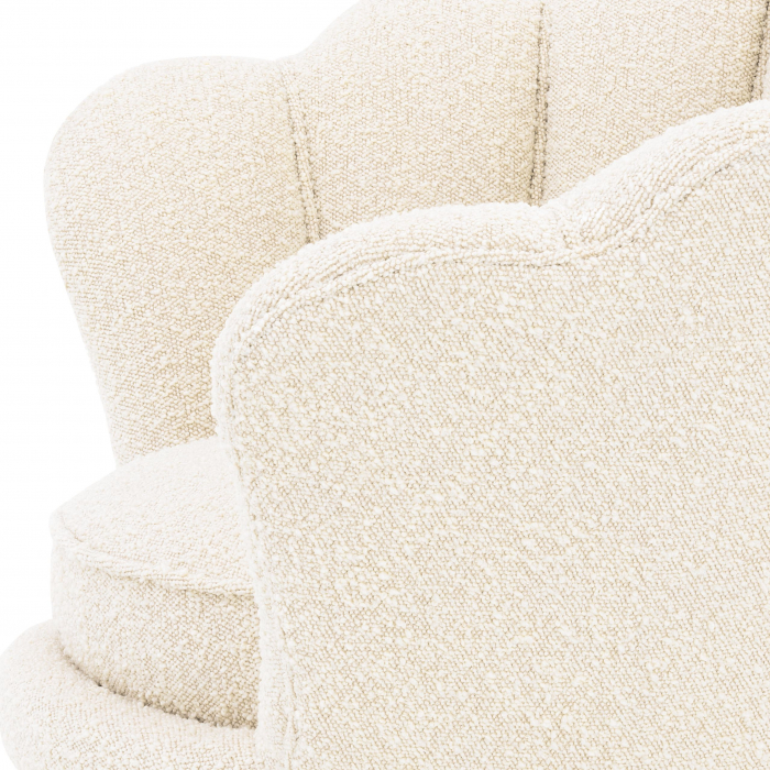   Scaun trapezium bouclé crem 113990 EICHHOLTZ [6]