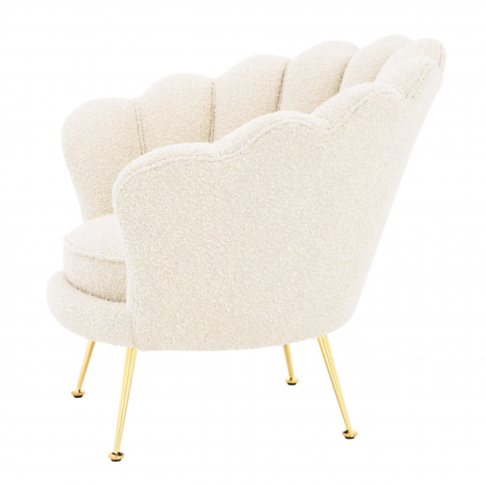   Scaun trapezium bouclé crem 113990 EICHHOLTZ [3]