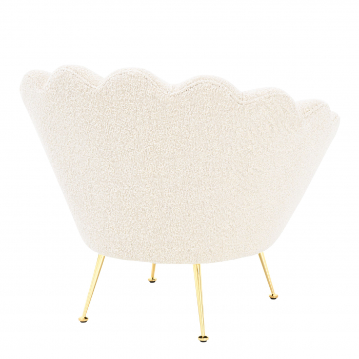   Scaun trapezium bouclé crem 113990 EICHHOLTZ [4]