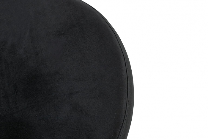 Fotoliu de lux auriu Rise tip bula cu taburet picioare, sezut velur negru, CH5994-1.OTTO.CD - King [11]