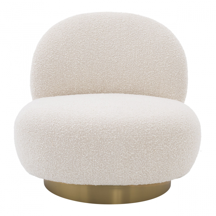   Scaun rotativ Clément bouclé crem 114306 EICHHOLTZ [2]