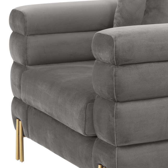   Scaun York din catifea gri savona 114344 EICHHOLTZ [6]