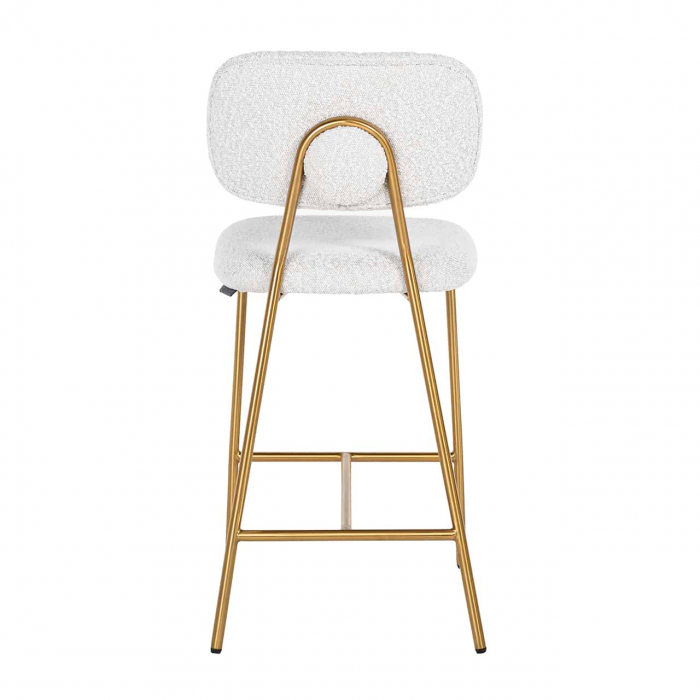Fotoliu de serviciu Xenia alb boucl√© / auriu periat (Copenhagen 900 Boucl√© White), S4522 WHITE BOUCLé - Richmond Interiors [3]