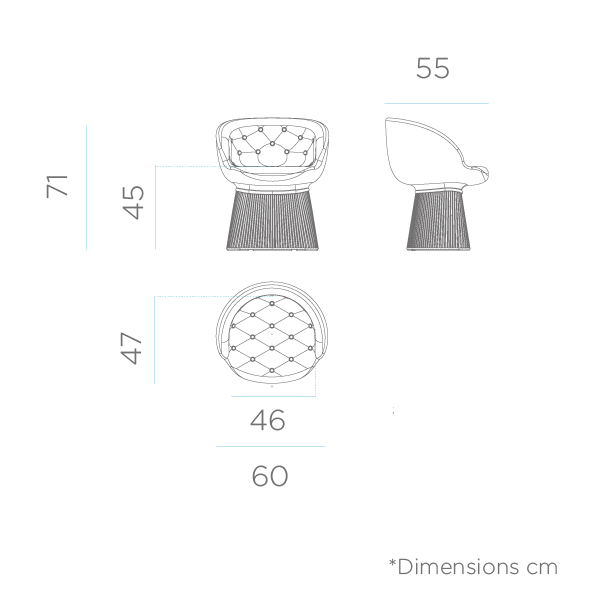 Fotoliu design gradina Cato, iluminare LED, MOBMA060SSNW - King [4]