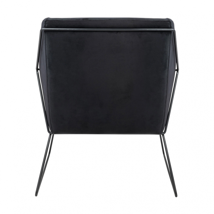 Fotoliu design Lucas tapitat catifea verde/galbena/gri/neagra, picioare negre metal, MSE011000308.V35 - King [30]